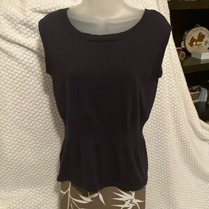 Ann Taylor Factory Elegant Navy Blue Women's Sweater vest Size Medium
